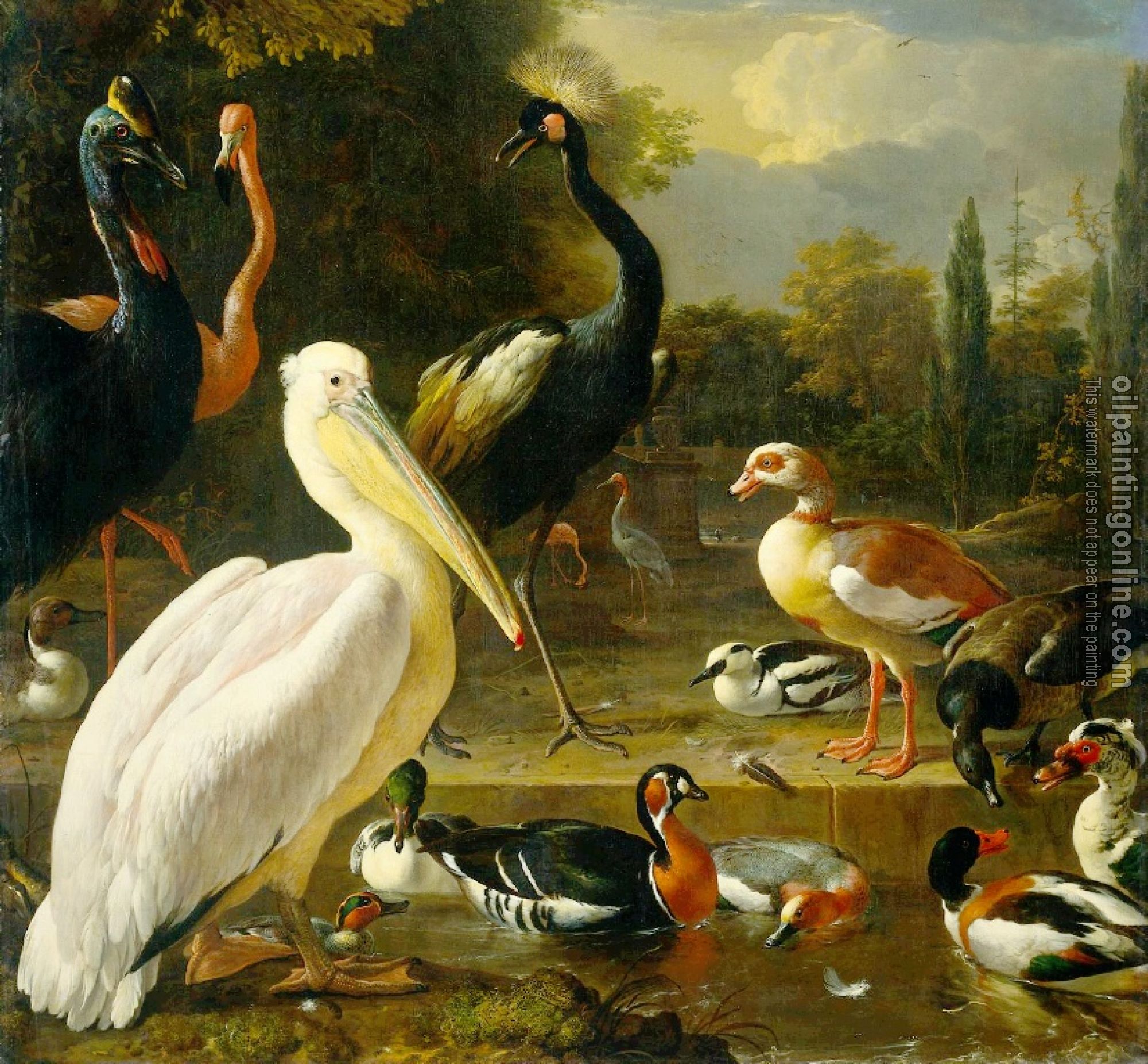 Melchior de Hondecoeter - Pelican